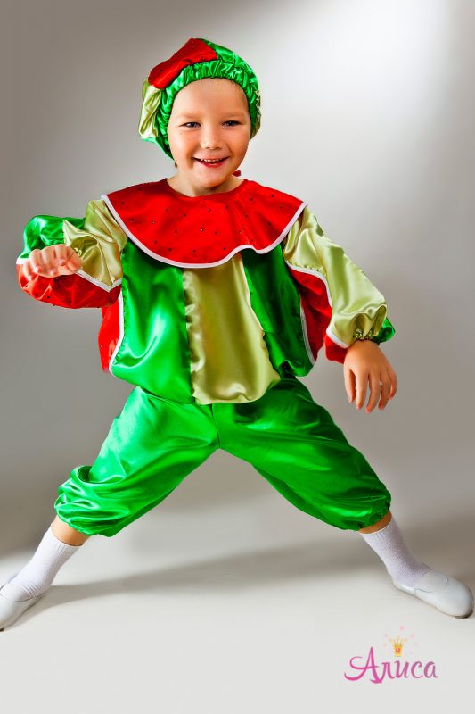 Карнавальный костюм Арбуз атласный для